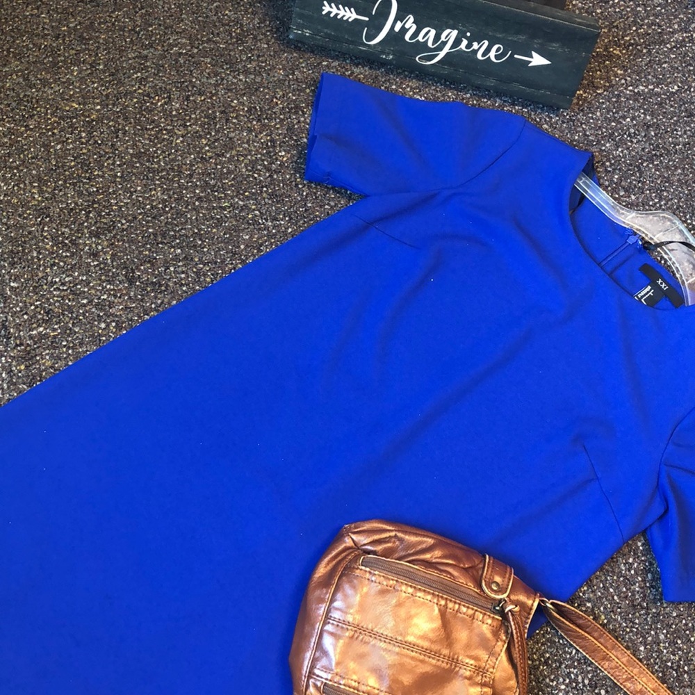Sleek Blue Dress